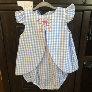 The Proper Peony Blue Gingham Bubble